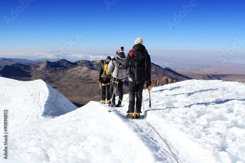 climbing mountains