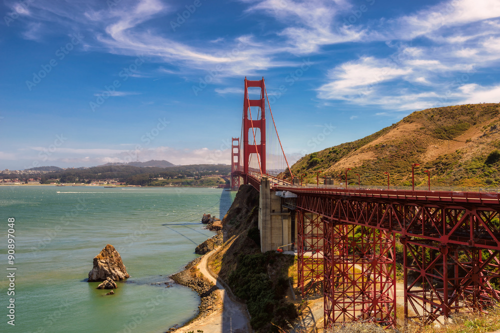 Famous Golden Gate Bridge, San Francisco, USA