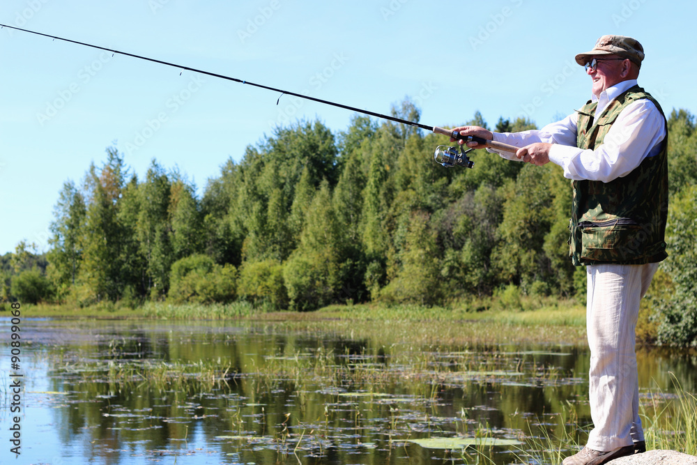 spinning fisherman lake landscape spinning fisherman lake landscape