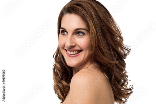 Attractive young smiling lady