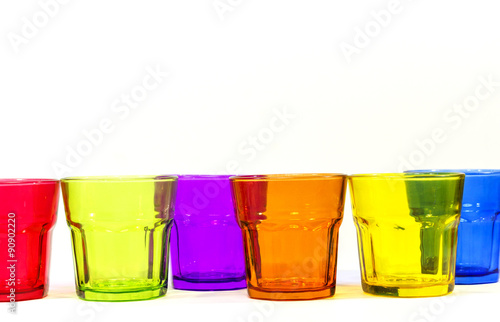 colorful clear glass 