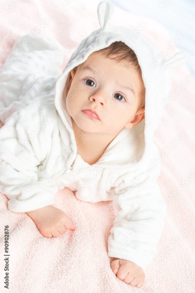 baby on towel baby on towel