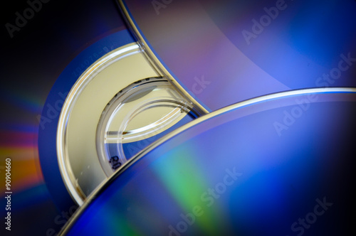 DVDs with lights and shadows. 
