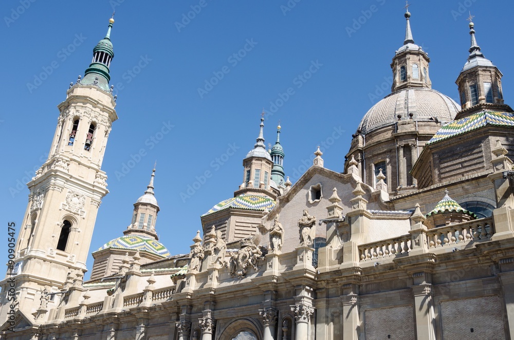 Dome and bell towers of  Cathedral