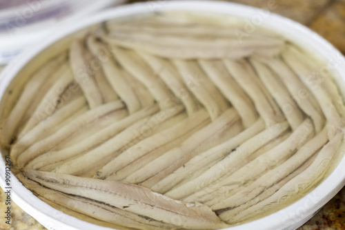 Fillets of Cantabrian anchovies in olive oil
