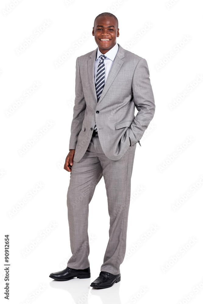 young african businessman full length portrait young african businessman full length portrait