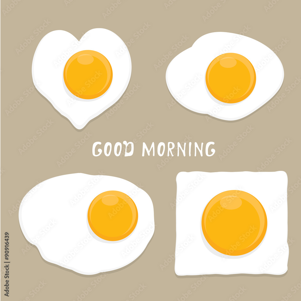 Fried Egg vector . good morning concept. Fried Egg vector . good morning concept.