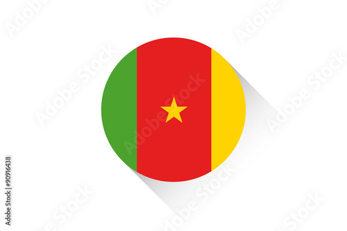 Round flag with shadow of Cameroon Free Download Round flag with shadow of Cameroon - GFXLoad
