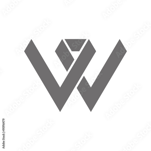 Letter W Logo Concept Icon. Vector