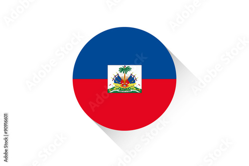 Round flag with shadow of Haiti Free Download Round flag with shadow of Haiti - GFXLoad