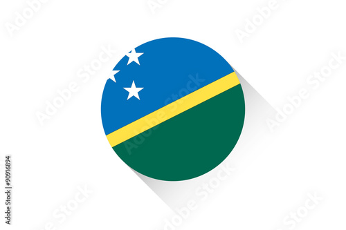 Free Download Round flag with shadow of Solomon Islands - GFXLoad