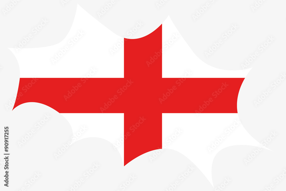 Explosion wit the flag of England Explosion wit the flag of England