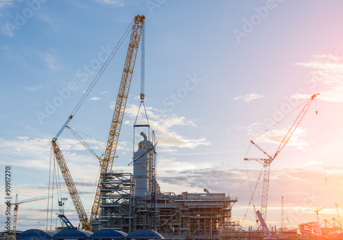 Construction Industry oil rig refinery working site