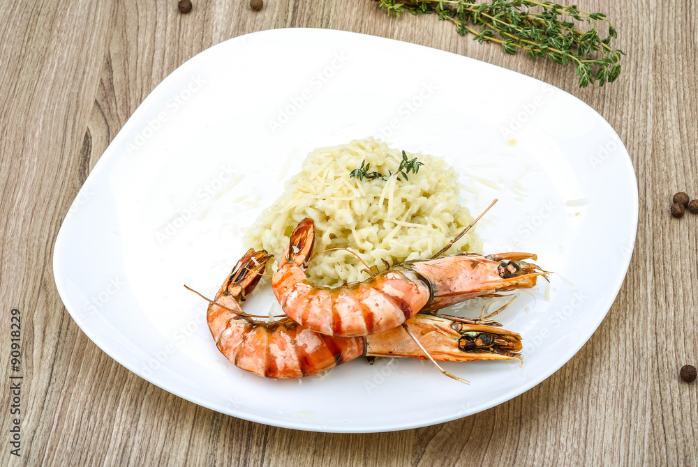 Risotto with prawn Risotto with prawn