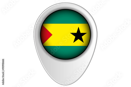 3D Map Pointer Flag Illustration of the country of Sao Tome E P Free Download 3D Map Pointer Flag Illustration of the country of Sao Tome E P - GFXLoad