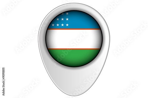3D Map Pointer Flag Illustration of the country of Uzbekistan Free Download 3D Map Pointer Flag Illustration of the country of Uzbekistan - GFXLoad