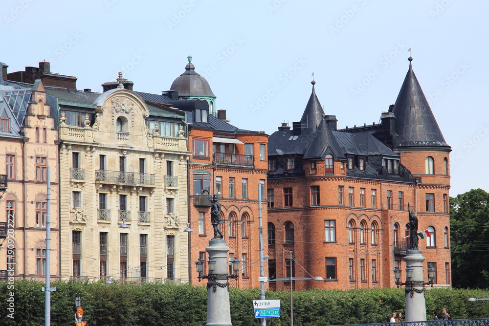 Fototapeta premium Strandvagev,Stockholm n