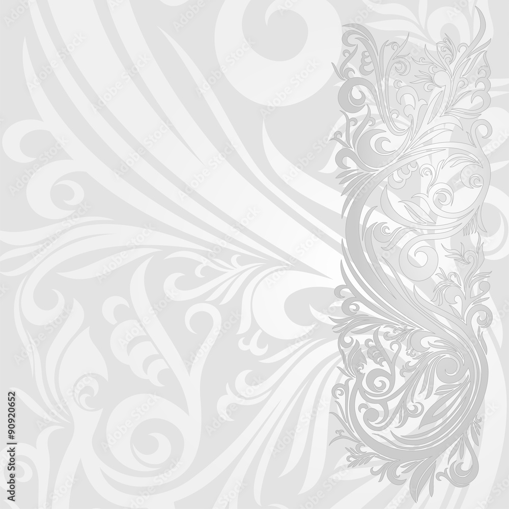 Invitation Card with Silver Abstract Wallpaper Invitation Card with Silver Abstract Wallpaper