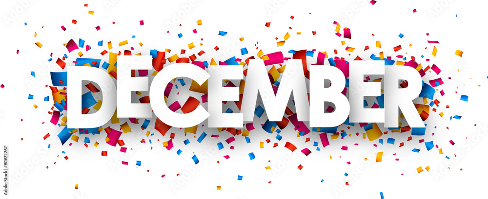 December sign. Stock Vector | Adobe Stock