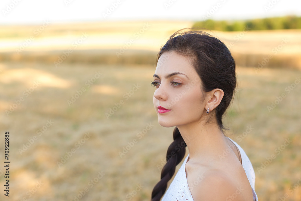 girl in wheat field