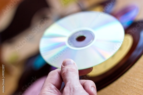 CD in hand