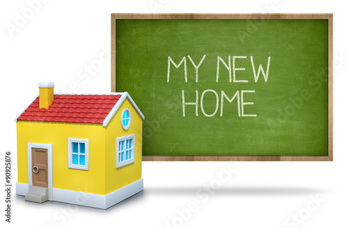 My new home on Blackboard with 3d house