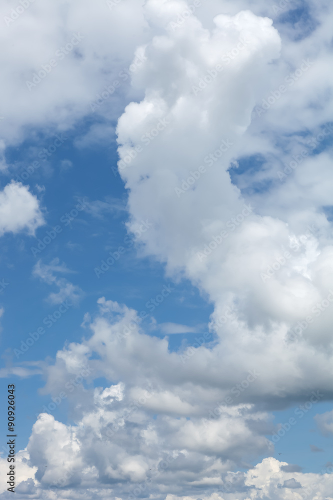Blue sky with white clouds on blue style. Blue sky with white clouds on blue style.