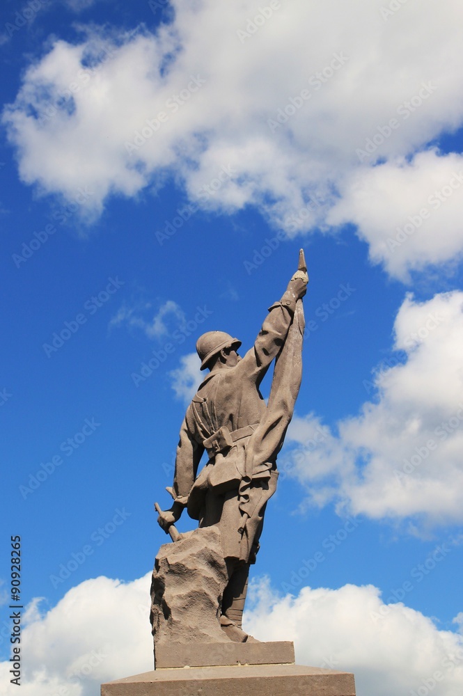 Fototapeta premium Monument aux morts de St Julien prés Bort.(Corrèze)