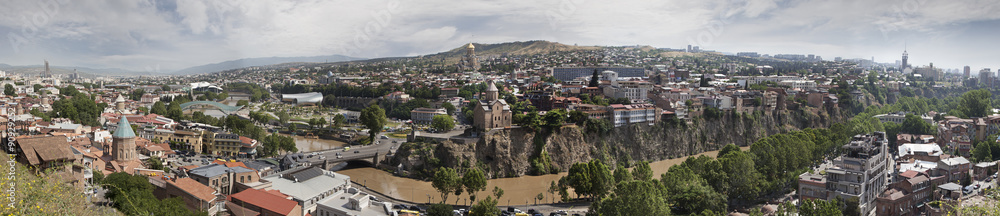 Panoramic view of Tbilisi town. Georgia