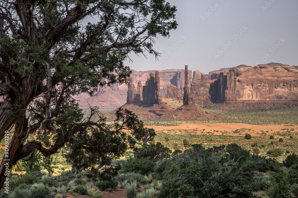 Monument Vallei, Utah and Arizona USA, panorama