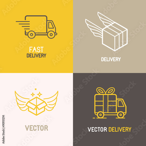 Vector express delivery service logo