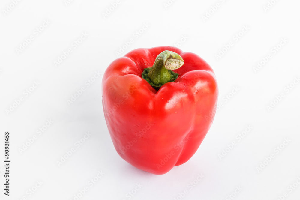 Big pepper on white background Big pepper on white background