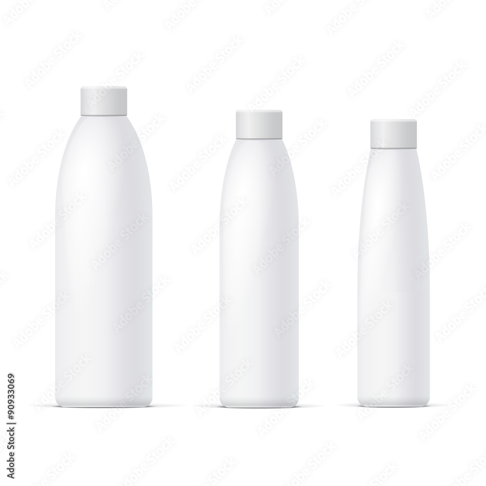 White Realistic Cosmetics bottle set White Realistic Cosmetics bottle set