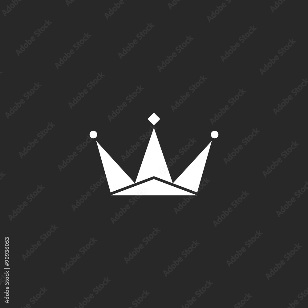 Simple and creative crown logo Black and White Stock Photos & Images - Page  2 - Alamy