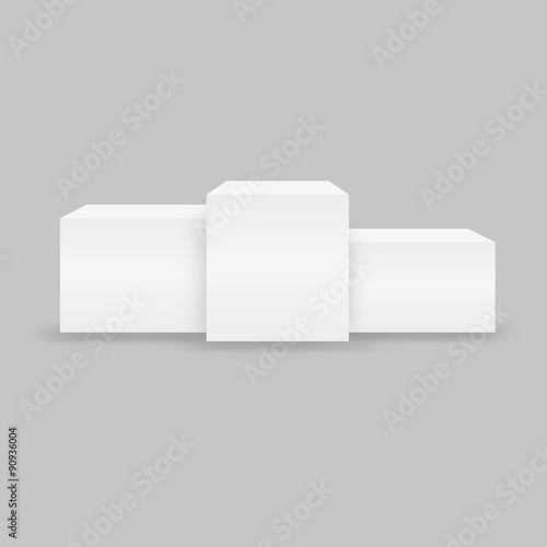 Pedestal podium cubes