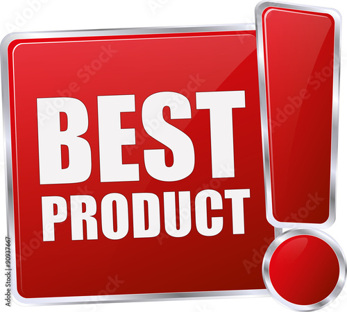 red best product sign