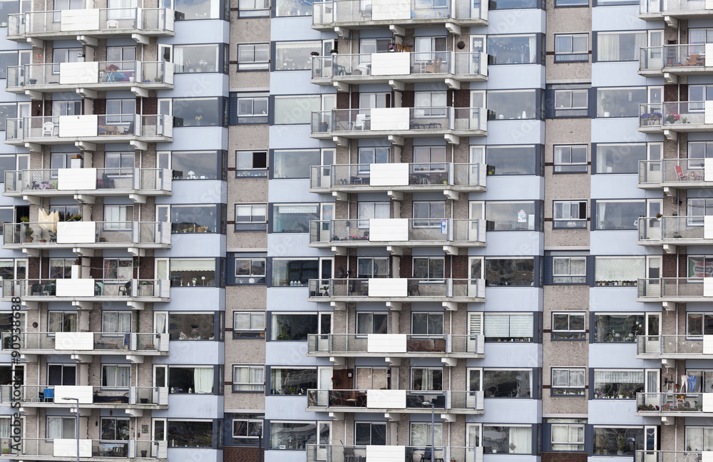 Fassade eines modernen Wohngebäudes Fassade eines modernen Wohngebäudes