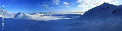 Panel kuchenny z motywem Arctic spring in south Spitsbergen.