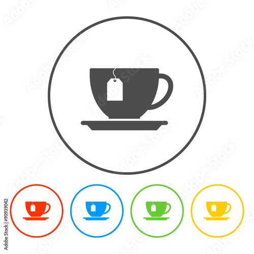 cup with tea bag icon