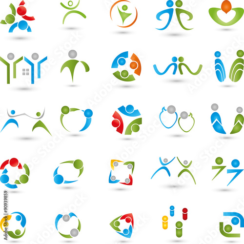 Menschen Logos Sammlung, Personen