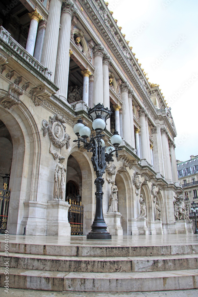 Architectural details of Opera National de Paris - Grand Opera (Garnier Palace), Paris, France