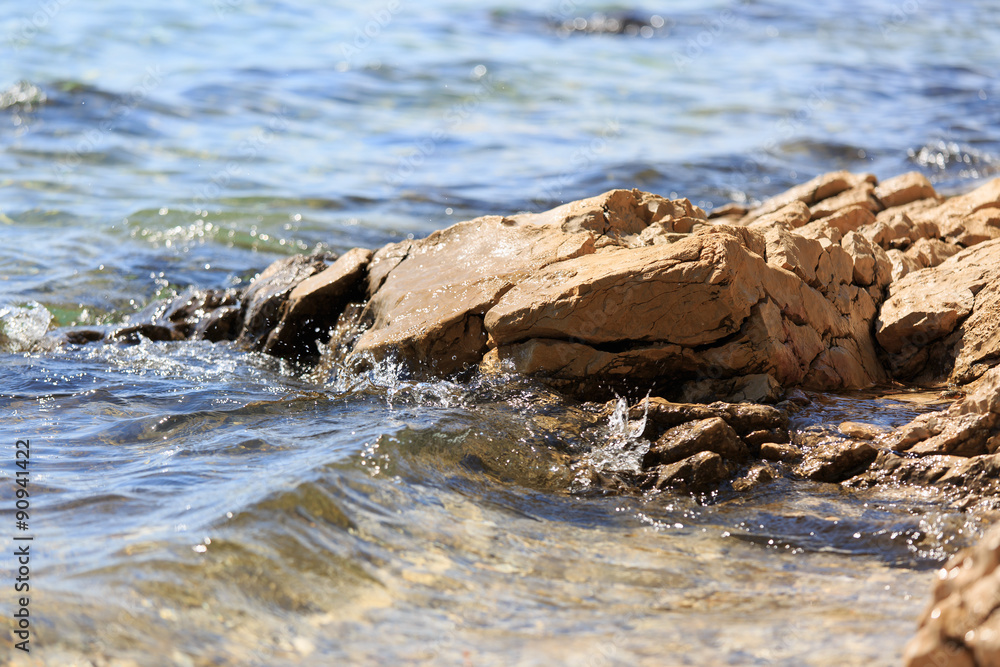 Obraz premium Stone in sea