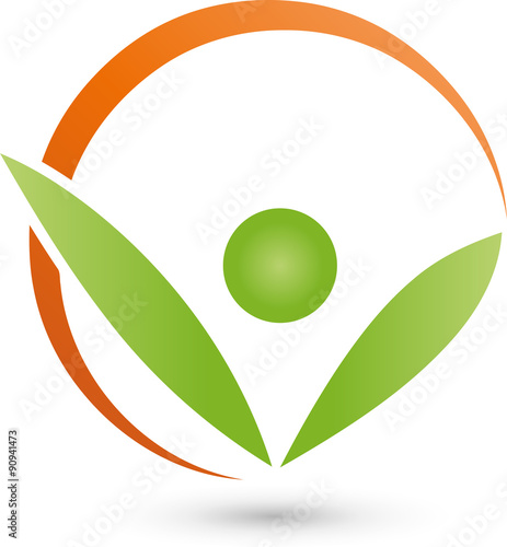 Blätter, Person, Mensch, Logo