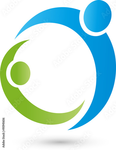 Zwei Personen Logo, Menschen