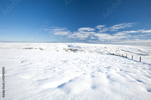 Snowy winter countryside landscape scene © Paul Vinten