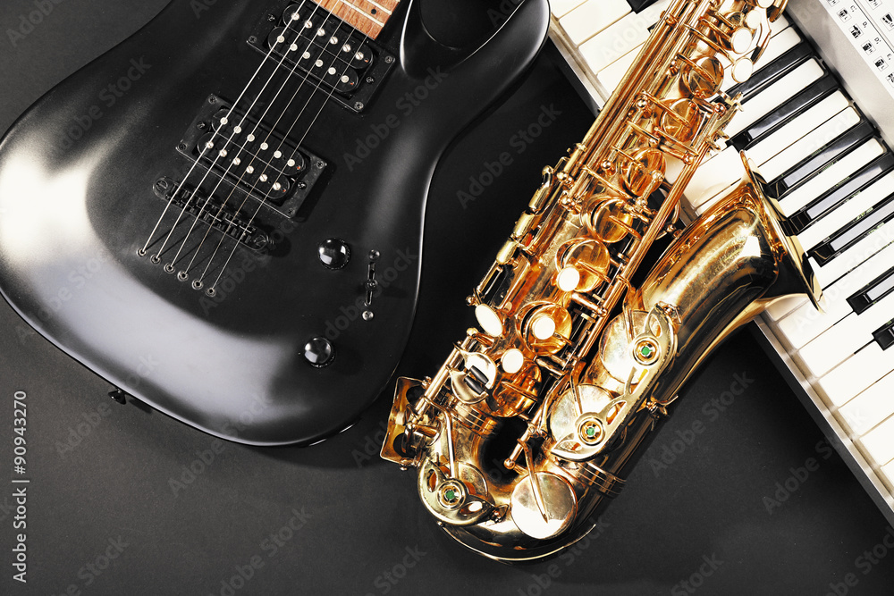 Obraz premium Musical instruments, closeup