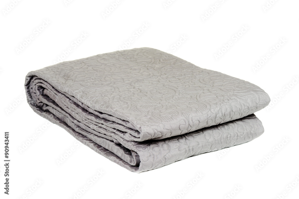 Decorative blanket isolated on white Decorative blanket isolated on white