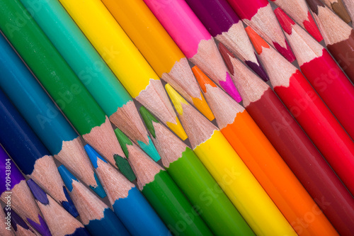 Fototapeta Kolor tła ołówki. kolor ołówka