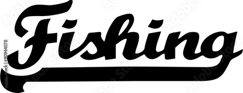 Fishing Word Retro
