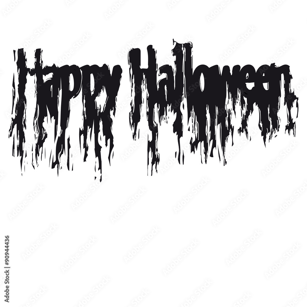 Halloween, ink bloody lettering splash